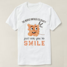 "The World Unfolds Its Beauty" Smiling Leaf