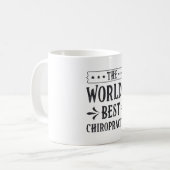 The World's Best Chiropractor Chiropractic Spine Kaffeetasse (Vorderseite Links)