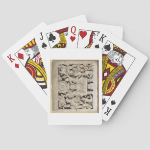 The worship of the Buddhist symbols, Amaravati (li Spielkarten