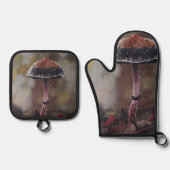 The Wounded Mushroom Mini Ofenhandschuh & Topflappen-Set (Vorderseite)
