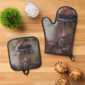 The Wounded Mushroom Mini Ofenhandschuh & Topflappen-Set (Oben Unten)