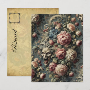 🌿 The Wretching Wreath - Gothic Viktorianisch Feiertagspostkarte