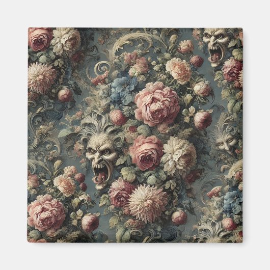 🌿 The Wretching Wreath - Gothic Viktorianisch Magnet (Vorne)
