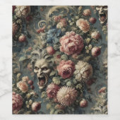 🌿 The Wretching Wreath - Gothic Viktorianisch Weinetikett (Einzelnes Label)