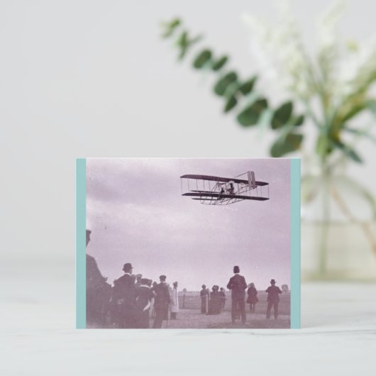 'The Wright Stuff' Wright-Flyer Postkarte (Stehend Vorderseite)