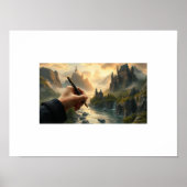 The Writer's Realm - Burgen mit Tinte & I Poster (Vorne)