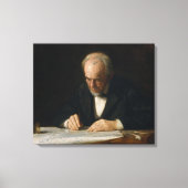 The Writing Master von Thomas Eakins Leinwanddruck (Vorderseite)