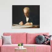 The Writing Master von Thomas Eakins Leinwanddruck (Insitu (Wohnzimmer))