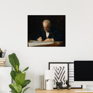 The Writing Master von Thomas Eakins Poster