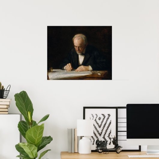 The Writing Master von Thomas Eakins Poster (Heimbüro)