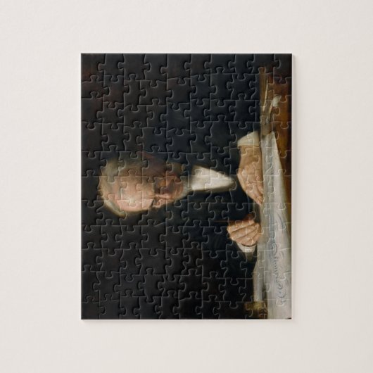 The Writing Master von Thomas Eakins Puzzle (Vertikal)