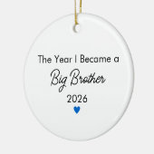 The Year I Became a Big Brother Christmas  Keramik Ornament (Links)