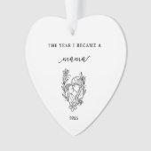 The Year I Became A Mama Gift Acrylic Ornament (Vorderseite)