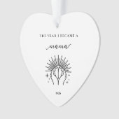 The Year I Became A Mama Gift Acrylic Ornament (Vorderseite)