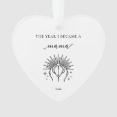 The Year I Became A Mama Gift Acrylic Ornament (Vorderseite)