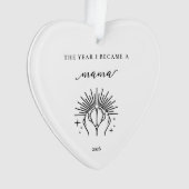 The Year I Became A Mama Gift Acrylic Ornament (Vorderseite)