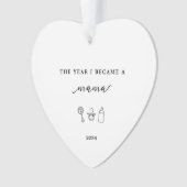 The Year I Became A Mama Gift Acrylic Ornament (Vorderseite)