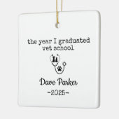 The Year I Graduated Vet School, Veterinary Gradua Keramikornament (Links)