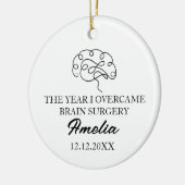 THE YEAR I OVERCAME BRAIN SURGERY KERAMIK ORNAMENT (Links)