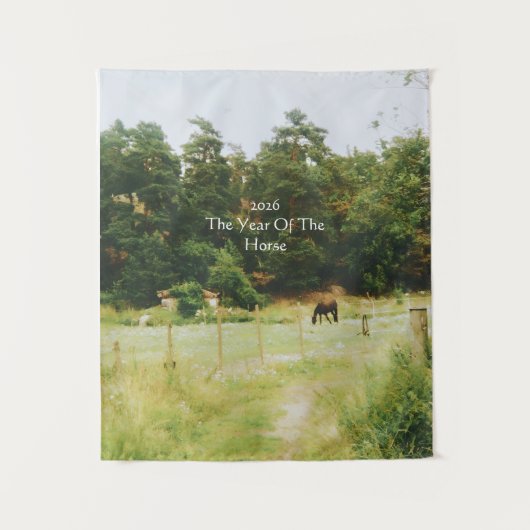 The Year Of The Horse, 2026,  Wandteppich (Vorderseite)