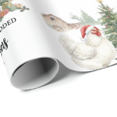 The Year We Added Chickens Custom Raising Chickens Geschenkpapier (Rolleneckpunkt)