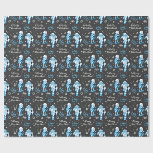 THE YEAR WITHOUT A SANTA CLAUS™ Snow Miser Pattern Geschenkpapier (Flach)