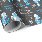 THE YEAR WITHOUT A SANTA CLAUS™ Snow Miser Pattern Geschenkpapier (Rolleneckpunkt)