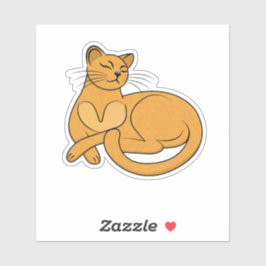 The Yellow Cat Aufkleber