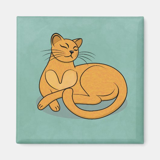 The Yellow Cat Magnet (Vorne)