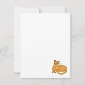 The Yellow Cat RSVP Karte (Rückseite)