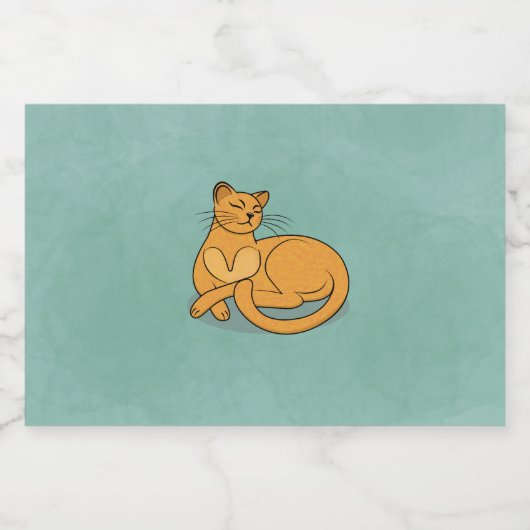 The Yellow Cat Schaumweinetikett (Einzelnes Label)