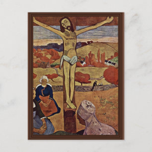 The Yellow Christ, by Gauguin Paul (Beste Qualität Postkarte