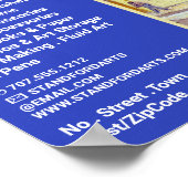 The Yellow House by Van Gogh, Art Supplies Store Poster (Ecke)