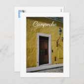 The Yellow House, Campeche, Mexico Feiertagspostkarte (Vorne/Hinten)
