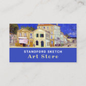 The Yellow House, Van Gogh, Art Supplies Store Visitenkarte (Vorderseite)