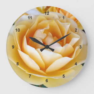 The Yellow Rose Große Wanduhr