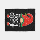 The Yoga Gnome Elf Matching Family Group Christmas Fleecedecke (Vorderseite (Horizontal))