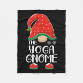 The Yoga Gnome Elf Matching Family Group Christmas Fleecedecke (Vorderseite)
