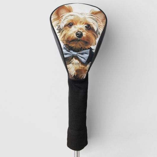 The Yorkshire Terrier Dog 001 - Odessa Leyendecker Golf Headcover (Vorderseite)