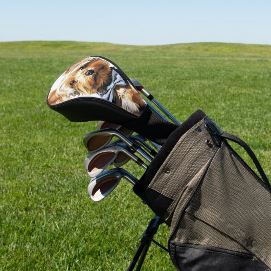 The Yorkshire Terrier Dog 001 - Odessa Leyendecker Golf Headcover (In SItu)
