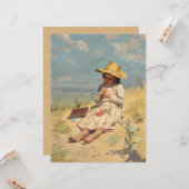 The Young Botanist (von Paul Peel) Karte (Vorderseite/Rückseite Beispiel)