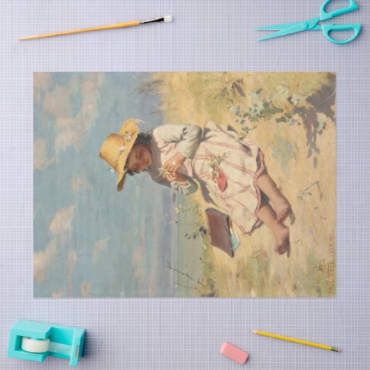 The Young Botanist (von Paul Peel) Seidenpapier (Basteln)