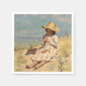 The Young Botanist (von Paul Peel) Serviette (Vorderseite)