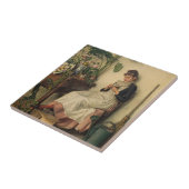 The Young Florist (von Carl Zewy) Fliese (Seite)