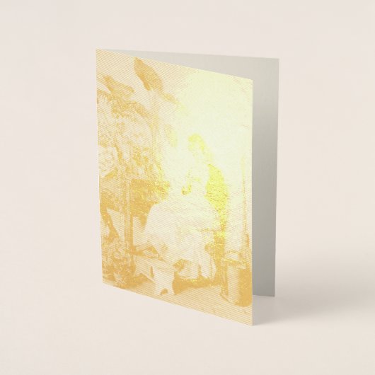 The Young Florist (von Carl Zewy) Folienkarte (Vorderseite)