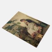 The Young Florist (von Carl Zewy) Fußmatte (Schrägansicht)