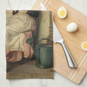 The Young Florist (von Carl Zewy) Geschirrtuch (Viertel Falte)