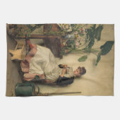 The Young Florist (von Carl Zewy) Geschirrtuch (Horizontal)