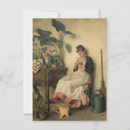 The Young Florist (von Carl Zewy) Karte