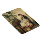 The Young Florist (von Carl Zewy) Magnet (Rechte Seite)